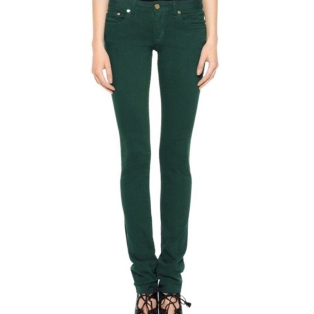 Tory Burch Super Skinny Jeans Malachite Green - Size 30